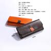 Billetera Larga de Cuero Genuino Retro 2026 Original Hecha a Mano de Cuero Curtido Vegetal Bolso Multifuncional Billetera de Cuero Curtido Vegetal