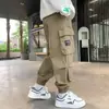 Roupas Infantis Calças de Inverno Forradas com Lã para Meninos 2023 Novo Estilo para Meninos Maiores Outono e Inverno Calças Cargo Forradas com Lã Tendência