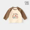 Camiseta interior de manga larga para niño, Otoño, Clase A, Algodón puro para bebé, Camiseta con estampado de animales de dibujos animados, Ropa casual para salidas infantiles, Top para niño