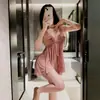 Pijama sexy talla grande para mujer ropa interior sexy pura pasión tentación sin sexo burla fuera de la cama tirantes camisón