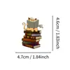 Compra directa transfronteriza de 50 pegatinas decorativas impermeables con temática de libros vintage y gatos para cuadernos y botellas de agua