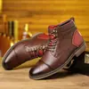 Botas curtas masculinas Chelsea Outono 2025 Botas curtas masculinas Chelsea de cano médio Estilo britânico