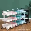 Estante de Almacenamiento con Carrito Fabricante Suministra Directamente Estantes de Almacenamiento Móviles de Múltiples Niveles en Múltiples Colores, Simple y Moderno