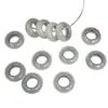 Acessórios de contas redondas de ágata branca natural DIY joias originais pulseira colar corrente de suéter contas espaçadoras círculos