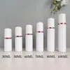 Botella de Espuma Blanca 30ml 50ml 60ml 100ml Botella Espumadora de Mousse Botella de Burbujas para Limpiador Facial Botella Dispensadora de Mousse