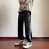 Pantalones Bordados de Moda Nacional para Hombre Primavera y Otoño Pierna Suelta Pantalones Deportivos Marca de Moda Estilo Americano Ropa de Trabajo Pantalones Casuales para Hombre