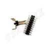 Conector de Pines de Doble Fila en Forma de U con Pines Fijos, Espaciado de 2.54mm, Conector de Alta Velocidad en Forma de U