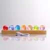 Bolas de cristal luminosas de colores para decoración de escritorio, luz de noche estrellada, regalo de cumpleaños