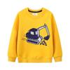 Nova Blusa de Moletom Infantil para Crianças Pequenas Primavera 2026, Algodão Manga Longa Gola Redonda Pulôver com Bordado, Caimento Solto, Pronto para Distribuição