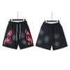 Atacado Transfronteiriço Hellstar Hellstar Shorts Casuais Lavados e Desgastados para Homens e Mulheres Calças de Praia Tendência