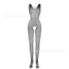 Suspensórios de Seda Pretos, Meias Sexy, Pijama Transparente Vazado, Body com Suspensórios, Lingerie de Rede com Abertura no Gancho W253
