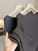 Elegante diseño de dos piezas, suéter de punto estilo capa para mujer, nueva colección de otoño, corte holgado, cubre el cuerpo, efecto adelgazante, top suéter asimétrico