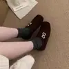 Estilo Mocassim Inverno 2025 Moda Plush Retrô Sapatos que Aumentam a Altura Estilo Britânico Sapatos de Couro Bico Quadrado Brogues 3cm