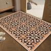 Felpudo de Entrada Simple Estilo Japonés Rayado Cuadros Lujo Ligero Alfombra de Entrada de Gama Alta Engrosada y Fácil de Cuidar