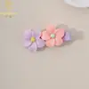 Nuevos Accesorios para el Cabello Infantiles de Amazon, Pinzas para el Cabello de Flor de Acrílico para Niñas, Pinzas para el Flequillo Lateral de Bebé, Accesorios para el Cabello