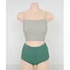 Nuevo Traje de Baño de Dos Piezas sin Tirantes Color Block Estilo Coreano para Mujer, Bikini Deportivo 2024, Bikini de Espalda Descubierta, Como un Hada y Sexy