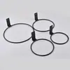 Cesta de flores con forma de anillo, práctica, para exteriores e interiores, de 4,5 y 6,8 pulgadas, para montar en la pared, con gancho para plantas en maceta.