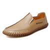 Sapatos Masculinos Slip-on Preguiçosos Casuais Primavera e Verão Baixo Costura de Carro Sapatos Únicos Sapatos de Dirigir do Pai