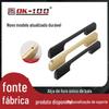 Perfil de bala Armário moderno Liga de alumínio Alça Invisível Porta de armário Gaveta Acessórios de ferragens de armário Alça