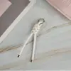 Moda Criativa Tendência Fivela Pendurada Nó Peruano Corda de Couro Tecelagem Acessórios Chaveiro de Carro Pingente de Bolsa de Boneca Atacado