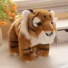 Boneca Tigre Simulada Fofa Brinquedo de Pelúcia Postura em Pé Boneca Tigre Siberiano Boneca de Pano Tigre Branco Presente Infantil para Mulheres