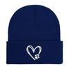 Gorro tejido con bordado de huella de pata de amor de Amazon transfronterizo, gorro de lana triste para montar al aire libre, gorro tipo jersey con garra de gato