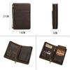 Bolsa para Cigarros de Cuero Retro Crazy Horse Multifuncional de Viaje Portátil Estuche para 5 Cigarros Estuche de Cuero con Correa de Muñeca