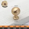 Maçaneta de Porta de Guarda-Roupa em Liga de Zinco Francesa Moderna Simples Dourada Preta Prata Gaveta Furo Único Armário Maçaneta Sólida