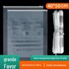 Saco de embalagem para suéter de casaco PE saco de armazenamento com zíper 16 Sacola plástica transparente de seda mensagem de aviso saco com fecho zip 40 * 50cm