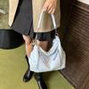 Bolsa de Nylon Gran Capacidad Cruzada para Mujer 2025 Verano Nueva Versátil Hombro Viajero Bolsa de Tela Moderna Pequeña