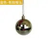 Pacote Grande 3/4/5/6/8CM Bola Quadrada de Plástico Galvanizado Festival de Natal Decoração de Festa Bola Pendurada Acessórios de Artesanato