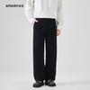 Ropa Masculina Apo Transfronteriza Algodón Puro Deportivo Casual Pantalones Hombre Otoño Versátil Moderno Holgado Recto Blancos Largos