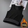 Chaleco Grueso Cálido con Forro de Polar para Hombre, Camiseta sin Mangas Ajustada Estilo Otoño e Invierno, Ropa Interior Capa Base Ropa de Hombre, Pieza Única al por Mayor