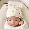 Touca Fetal Bebê He'erte Recém-nascido 0-3 Meses Camada Dupla Quente Touca Fetal Touca Pós-parto Bebê Proteção para a Cabeça Chapéu Halógeno