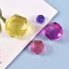 Molde de Resina de Cristal DIY Papoula Suporte de Exibição de Diamante Multifacetado de Alto Brilho Molde de Silicone Atacado em Estoque