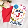 Paquete de Tarjetas de Felicitación con Sobre - Tema: Bol Nuevo de Evento Deportivo Mundial de Fútbol - Tarjeta de Agradecimiento de Cumpleaños