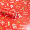 80g nova decoração de Natal presente caixa de presente papel de embrulho papel decorativo diy capa de livro Coréia desenho animado papel colorido