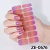 Zhengxiang comercio exterior nuevas pegatinas de uñas impermeables degradado pequeño fresco japonés y coreano ins película de esmalte de uñas pegatinas de uñas Amazon
