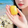 Colar com Pingente de Paz e Segurança em Formato de Pão, Item de Moda Popular para Transmissão ao Vivo, Corrente de Suéter de Jade Simples e Elegante Pingente Atacado