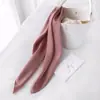 En Stock Bufanda Cuadrada de Satén de Seda de Color Sólido de 70 cm, Bufanda Cuadrada de Seda Artificial Estampada de Color Único, Accesorio para el Cabello de Ropa, Pañuelo Decorativo para la Cabeza, Se Puede Arrugar
