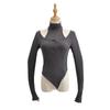 Camiseta irregular ajustada con cuello halter para mujer europea y americana nueva de otoño e invierno C74801