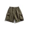 CLOR Estilo Japonés Estilo Retro Bolsillo Grande Camuflaje Ropa de Trabajo Shorts para Hombre Sueltos Shorts de Verano S5035