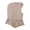 Sombrero tipo turbante protector del cuello de una sola pieza multicolor disponible, pañuelo versátil de algodón suave y sedoso, sombrero pullover para mujer malaya