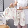 Conjunto de Otoño para Niñas Primavera y Otoño Manga Larga 2025 Nuevo Infantil Camisa con Cremallera Conjunto de Dos Piezas Traje Elegante para Bebé Primavera y Otoño