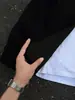 Camisa de manga larga con estampado de escamas de dragón retro americano, estilo casual para principios de otoño para hombre, camisa/chaqueta collared de corte limpio