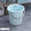 Cubo de plástico para dormitorio de estudiantes al por mayor, cubo de lavandería portátil para el hogar, cubo de baño engrosado, cubo redondo, cubo de almacenamiento de gran capacidad