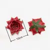 Cabezas de Flores de Rosa Artificiales (Ángulo Rosa) Ventas Directas de Fábrica Flores de Boda Diseño de Escena Exterior para Bodas Arco de Pared de Flores