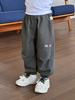 Calça Infantil Lanweili 2025 Nova Calça Cargo Infantil Primavera e Outono Calça Longa de Outono Infantil Calça de Moletom Casual