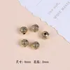 Liga de Ouro Retro Flor de Lótus Cinco Pétalas Círculo de Contas Qiankun Pulseira Colar DIY Feito à Mão Acessórios de Joia de Liga Venda por Atacado