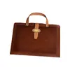 Bolsa para Archivos A4 Maletín de Negocios Bolso de Cuero para Portátil Bolsa para Archivos Bolsa para Almacenamiento de Contratos Se Puede Personalizar con Impresión de Logo